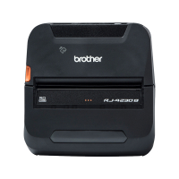 Brother RJ‑4230B mobil etikettskrivare med Bluetooth för lager och logistik.